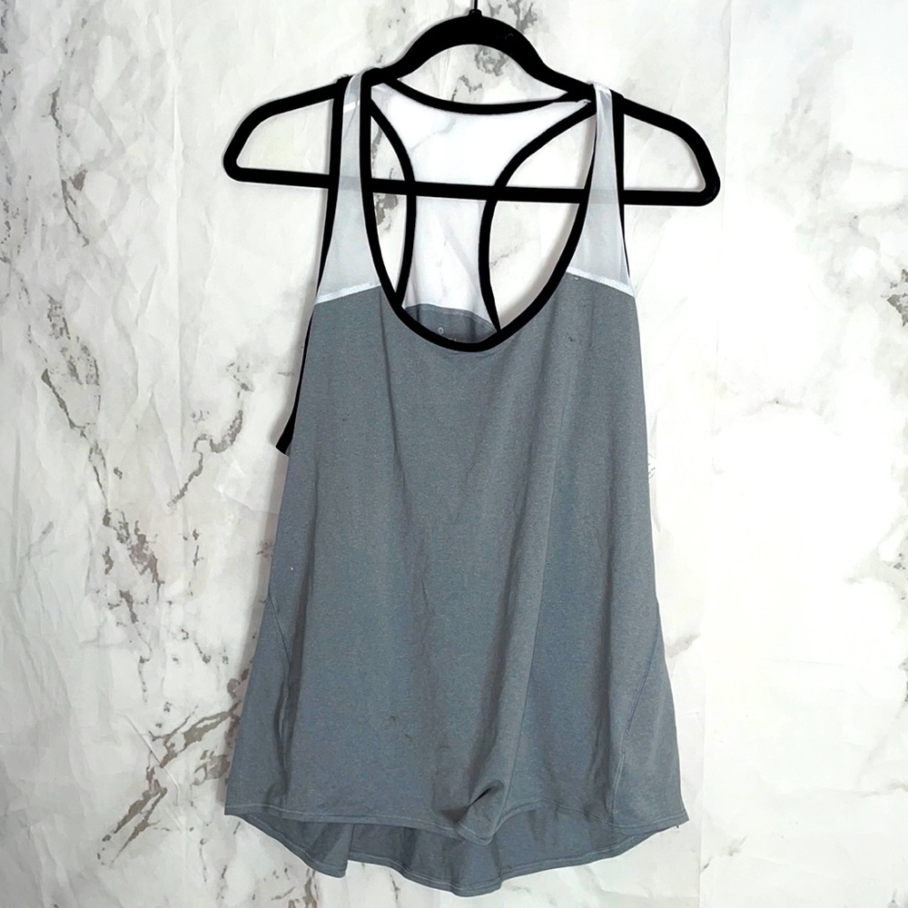 NWT Athleta grey racer back tank top